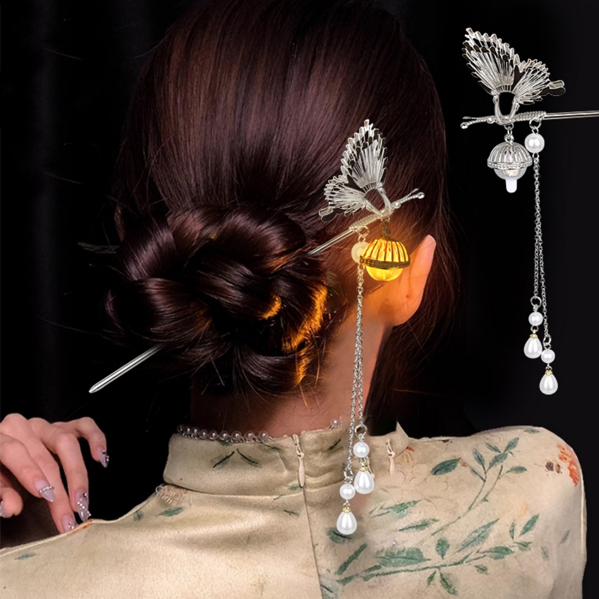 Luminous Flower Hairpin For Wo - огляд і ціна Women Fashion Hair Style