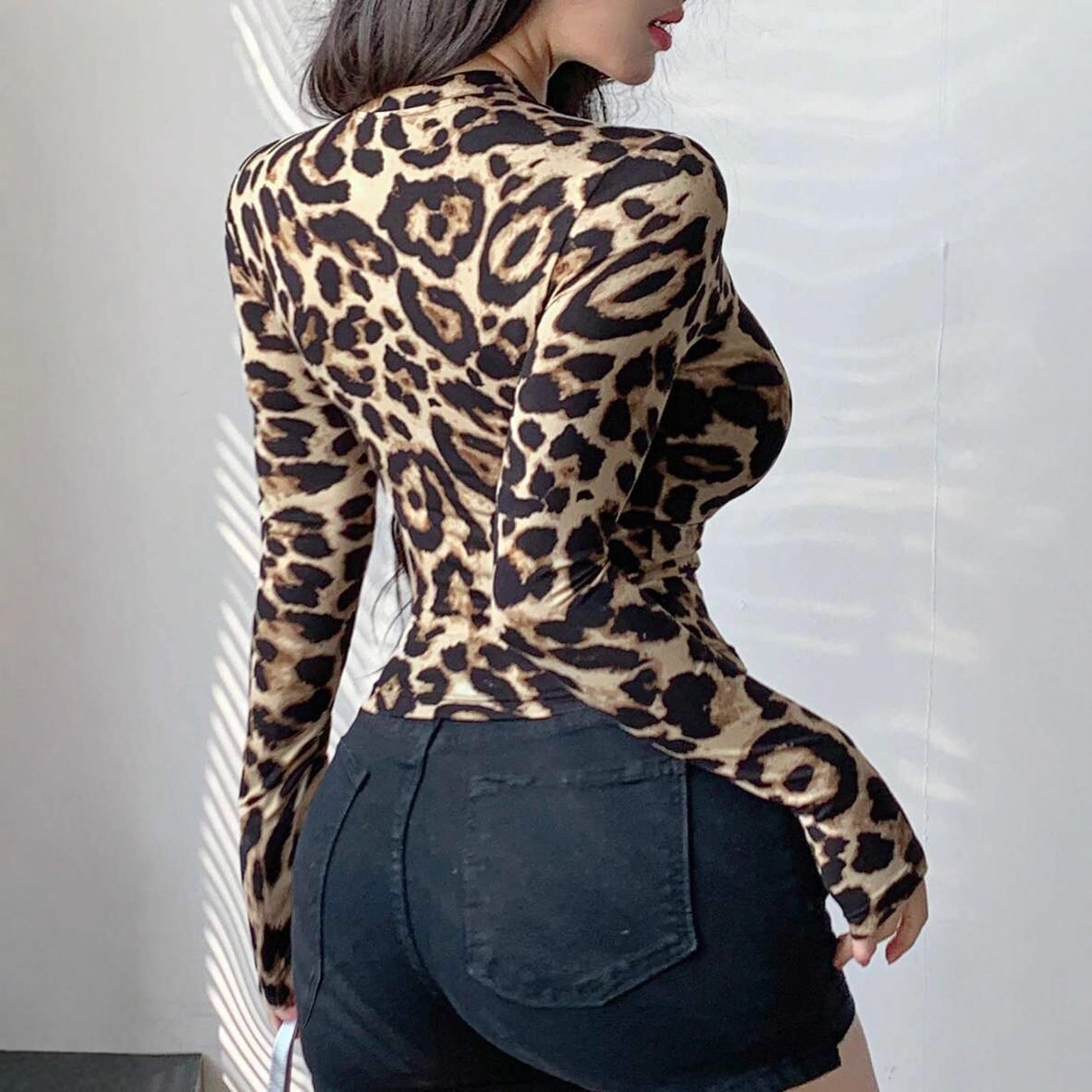 Women Leopard Print Zip Up Lon - огляд і ціна Women'S Fashion Jackets
