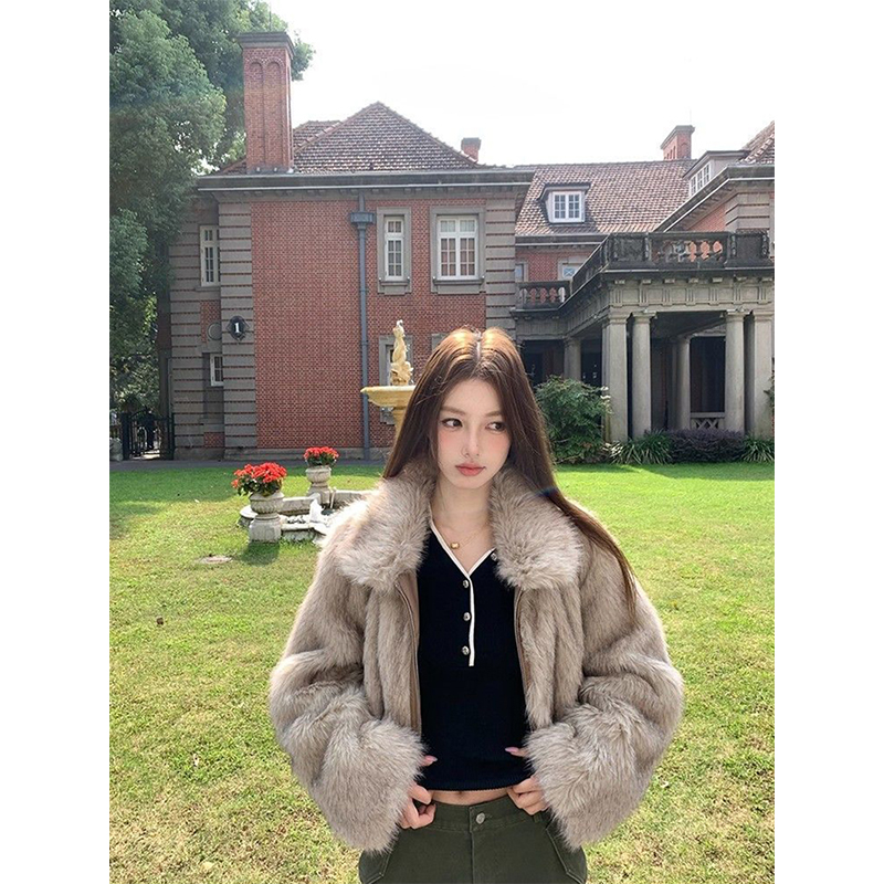 Cropped Faux Fur Coat Women Fa - огляд і ціна Women'S Fashion Quilted Jacket