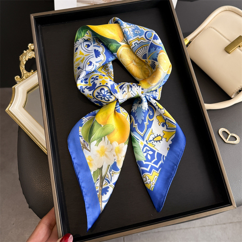 2026 New Fruit Print Silk Squa - огляд і ціна Women Fashion Necktie
