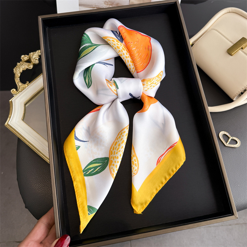 2026 New Fruit Print Silk Squa - огляд і ціна Women Fashion Necktie