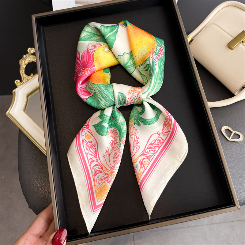 2026 New Fruit Print Silk Squa - огляд і ціна Women Fashion Necktie