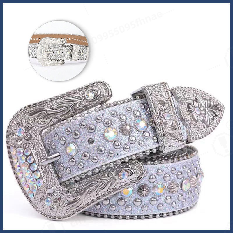 Y2K Style Rhinestone Belt For  - огляд і ціна Women Fashion Jeans