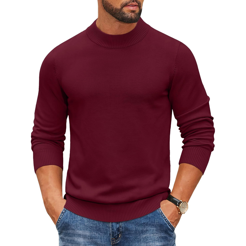 2026 Men's Mock Turtleneck Rib - огляд і ціна Ribbed Knit Sweater