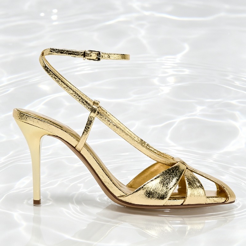 Fashion Gold Thin Heeled Sanda - огляд і ціна Women'S Fashion Brand Shoes