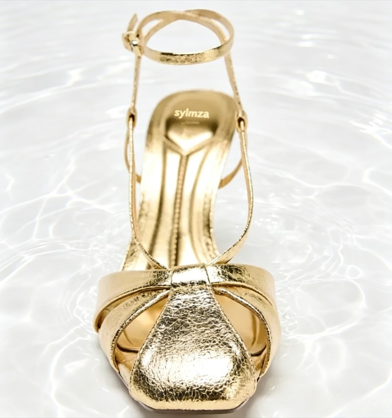 Fashion Gold Thin Heeled Sanda - огляд і ціна Women'S Fashion Brand Shoes