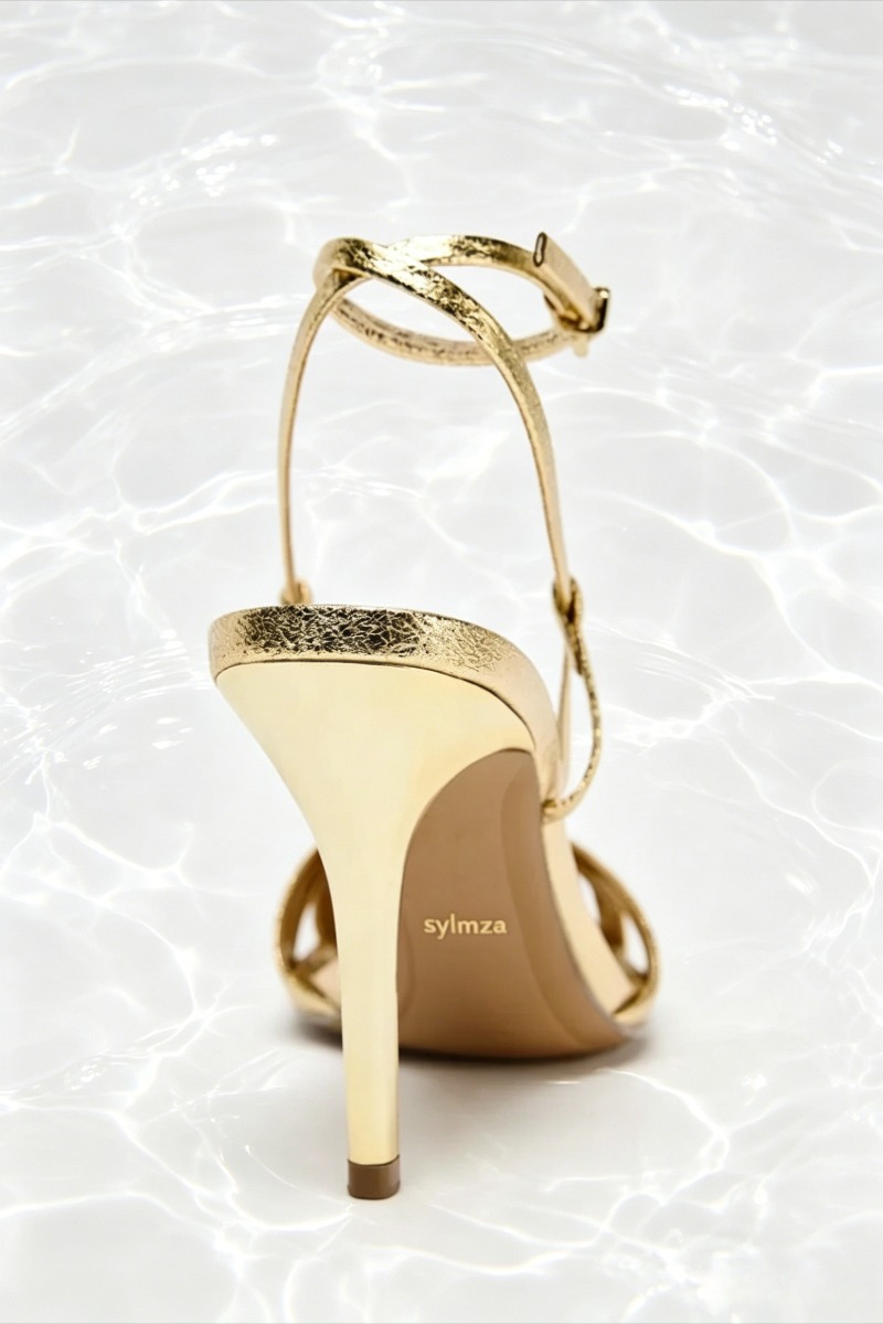 Fashion Gold Thin Heeled Sanda - огляд і ціна Women'S Fashion Brand Shoes