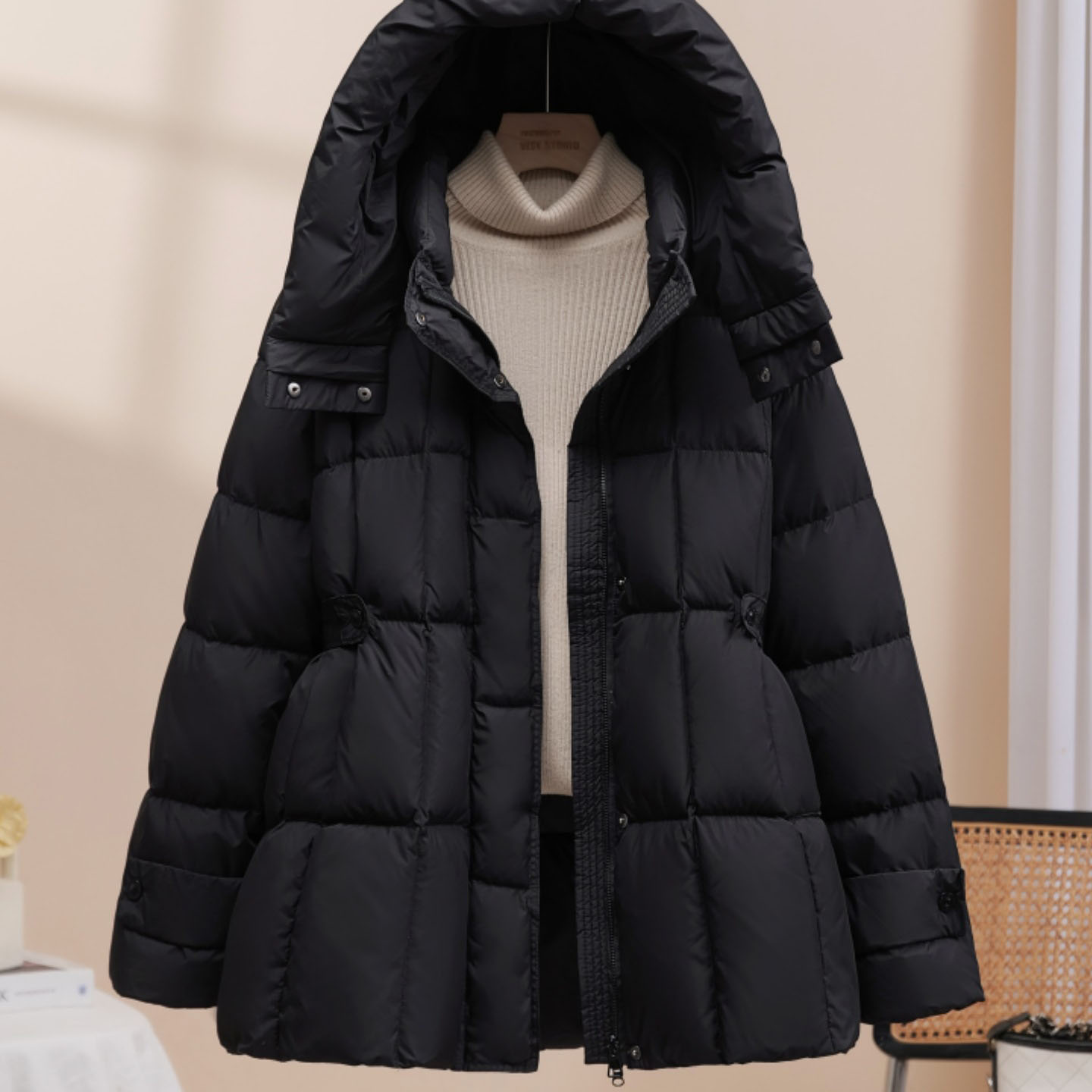 Women's A-line Hooded Down Jac - огляд і ціна Women'S Fashion Quilted Jacket