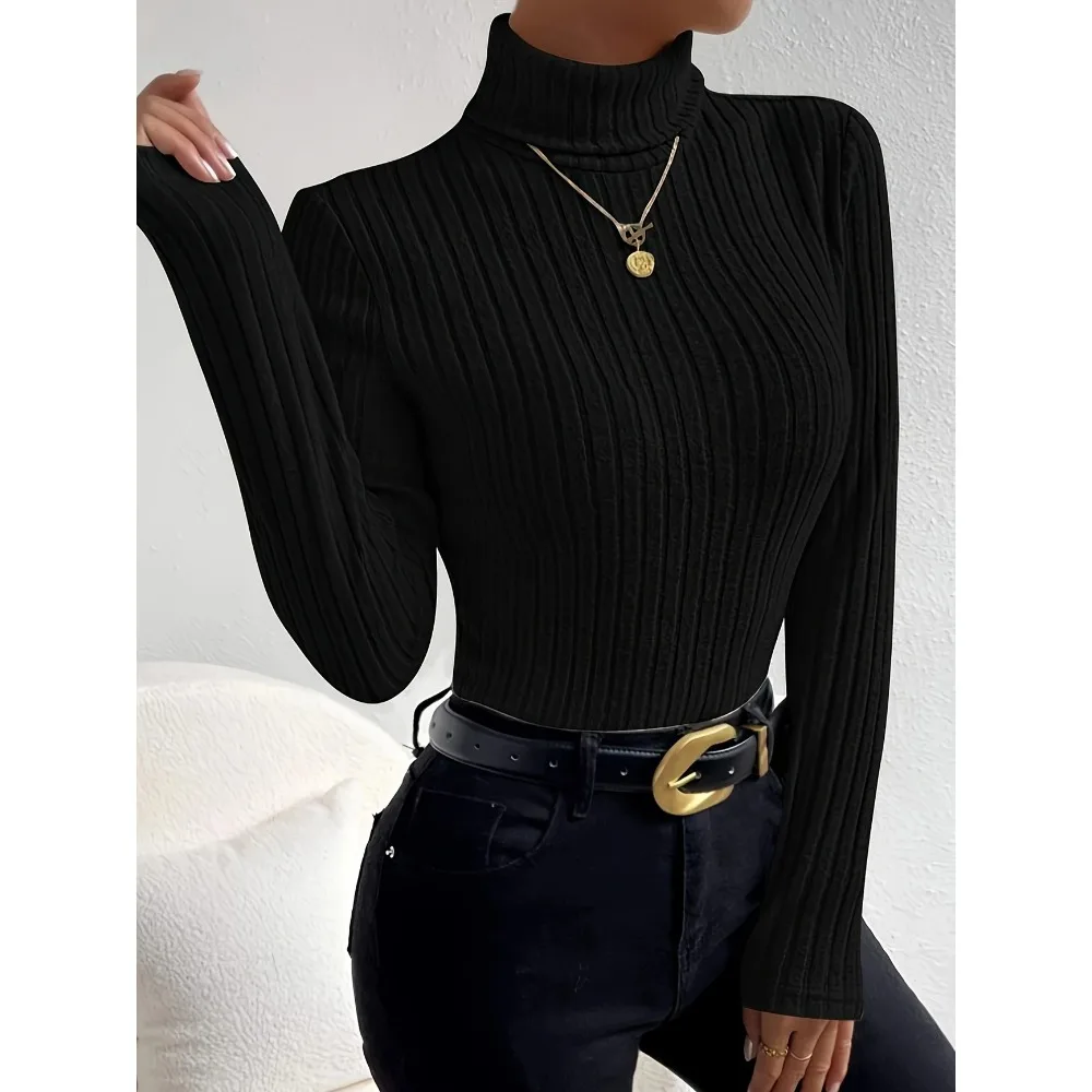 Plus Size 1XL-5XL Women's Slim - огляд і ціна Ribbed Knit Sweater