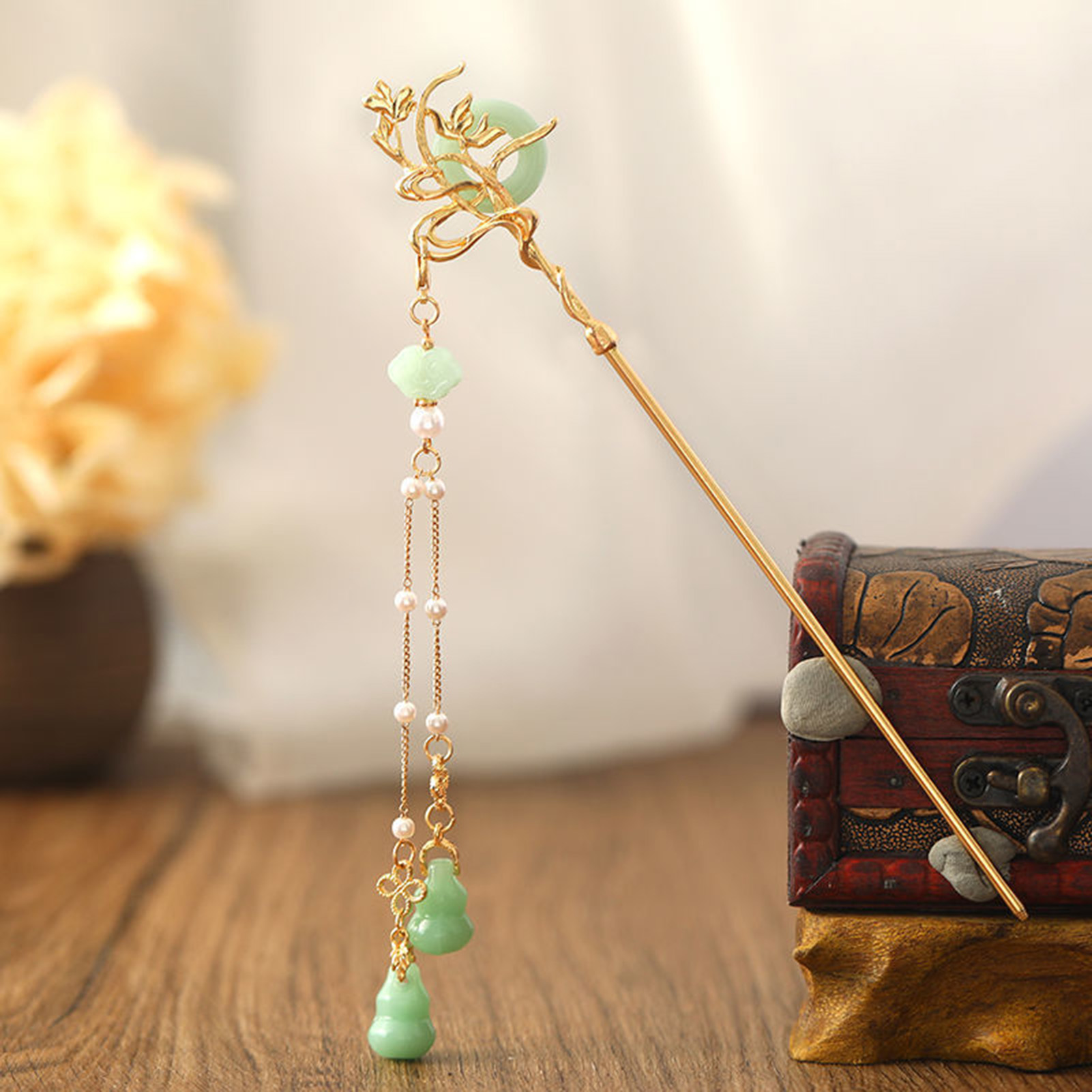 Chinese Style Glass Hairpin Fo - огляд і ціна Women Fashion Hair Style