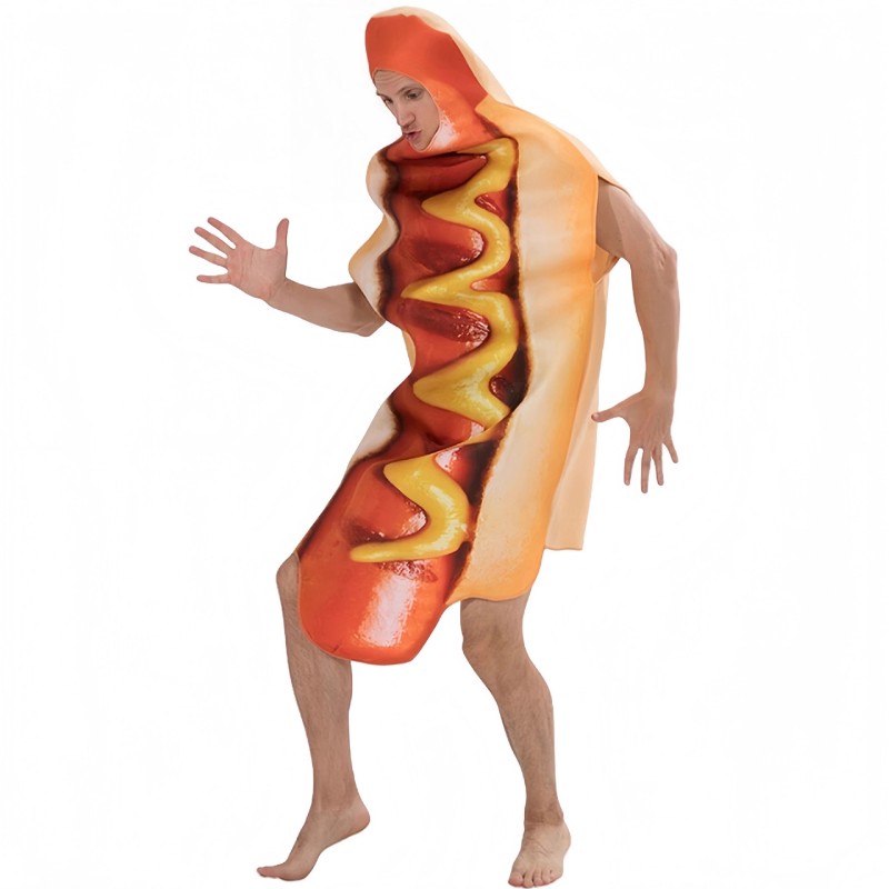 Adult Hot Dog Costume One Piec - огляд і ціна Sleeveless Jumpsuit