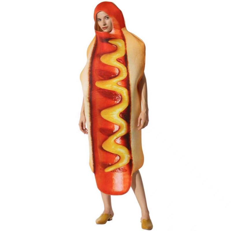 Adult Hot Dog Costume One Piec - огляд і ціна Sleeveless Jumpsuit
