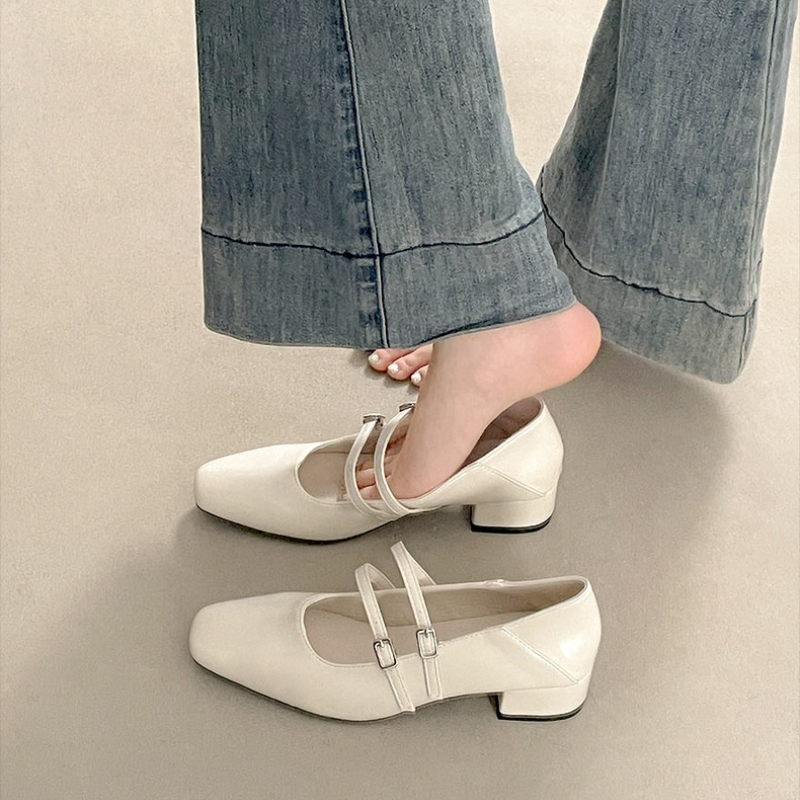 Square Toe Low Heel Women Silv - огляд і ціна Women'S Fashion Walking Shoes