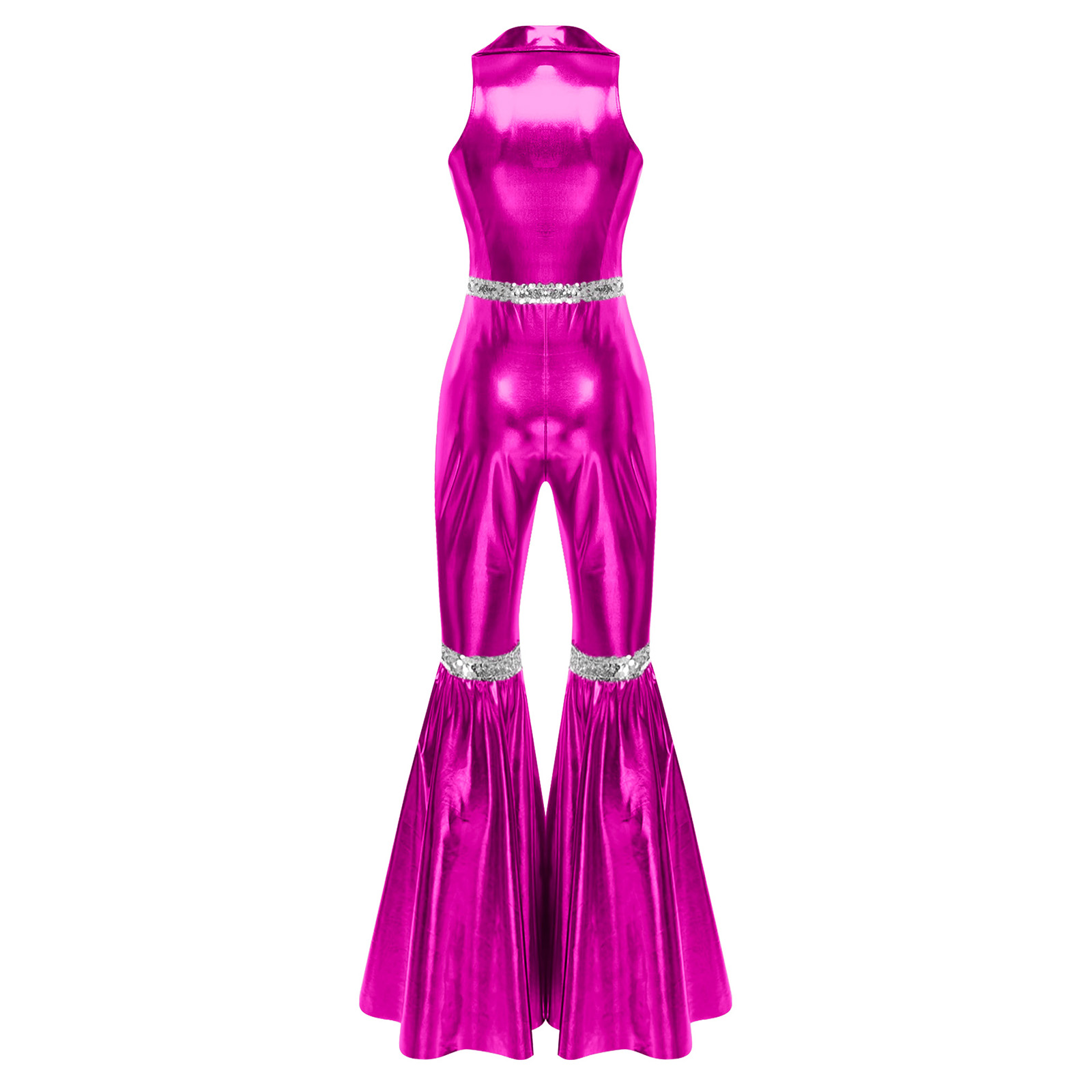 Women 70s Disco Bodysuit Hallo - огляд і ціна Sleeveless Jumpsuit