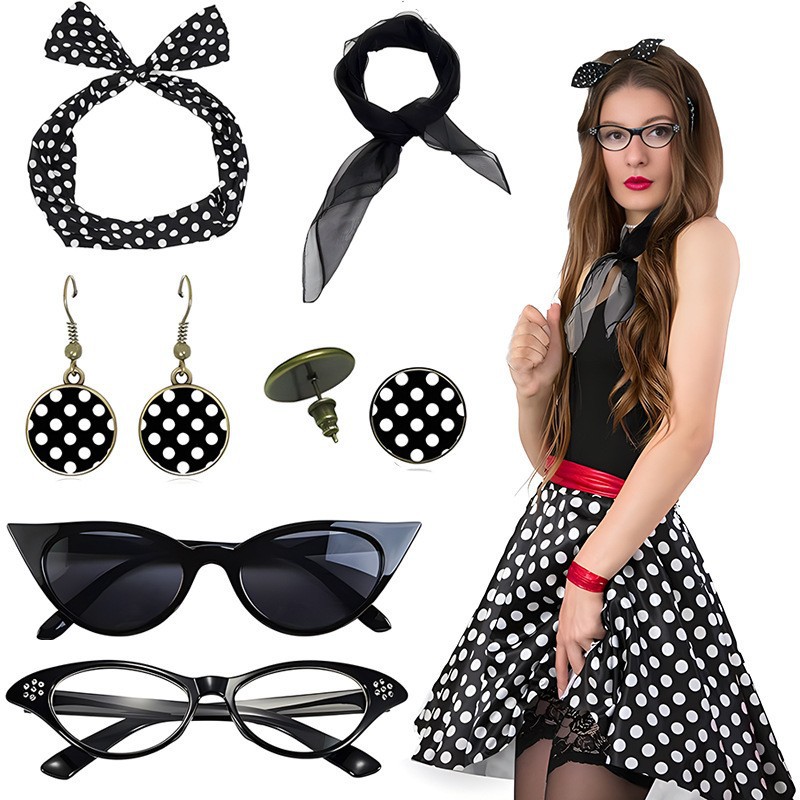Carnival 1950S Party Polka Dot - огляд і ціна Women'S Fashion In The 1950S