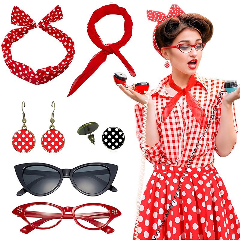 Carnival 1950S Party Polka Dot - огляд і ціна Women'S Fashion In The 1950S