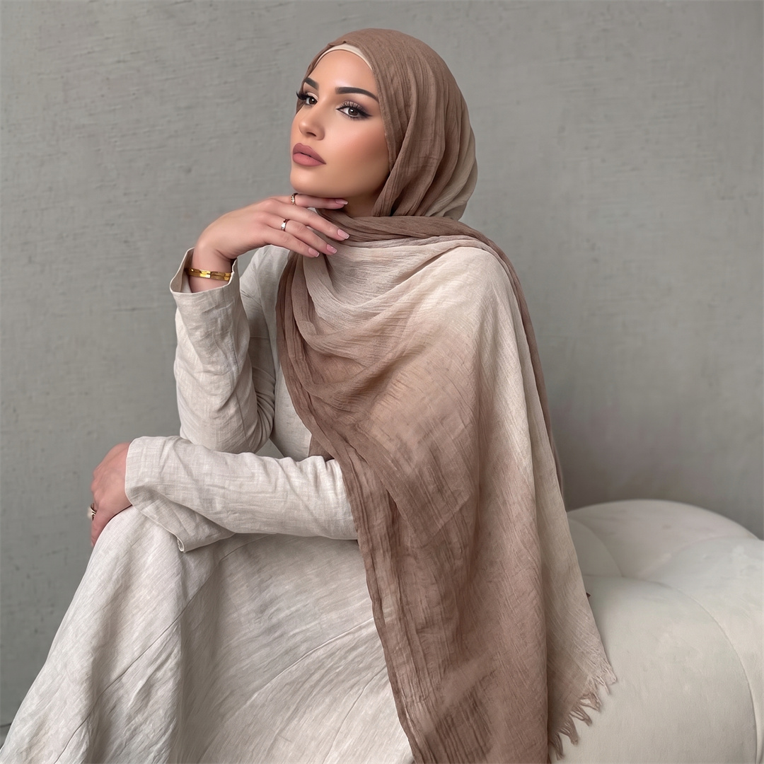 Gradient Two Tone Rayon Hijab  - огляд і ціна Women'S Fashion Headbands