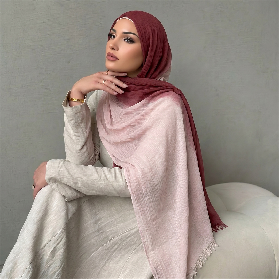 Gradient Two Tone Rayon Hijab  - огляд і ціна Women'S Fashion Headbands