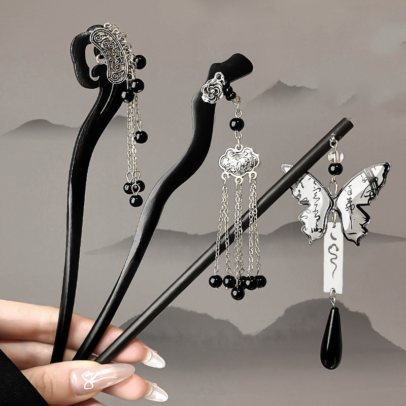1pc Chinese Ancient Style Ink  - огляд і ціна Women Fashion Hair Style