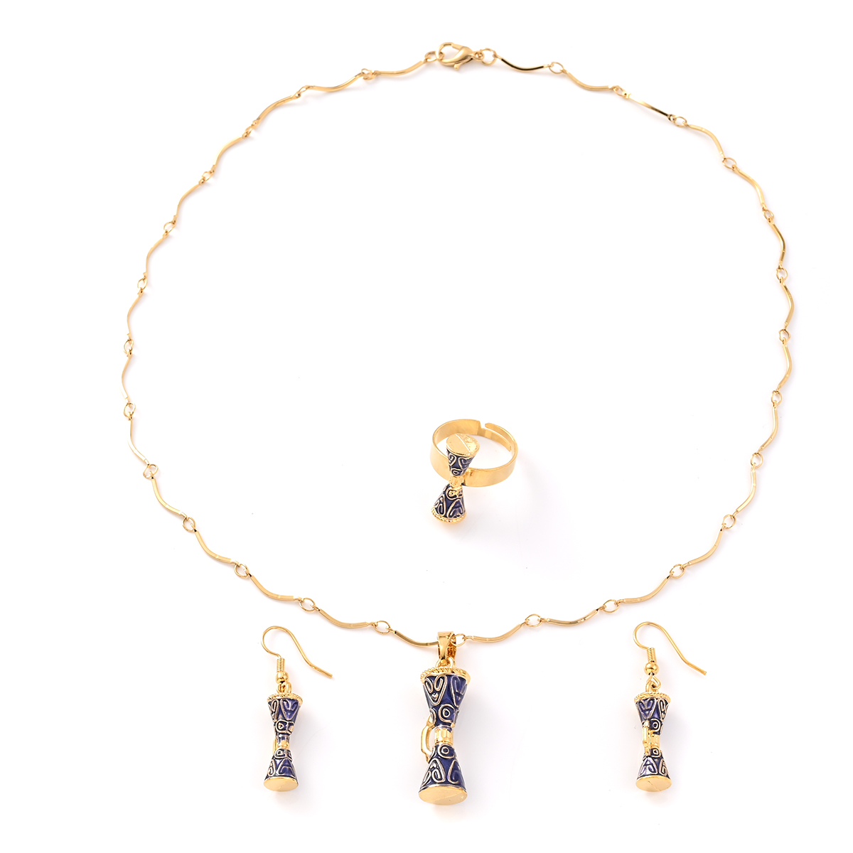 Stylish Blue Drum Pendant Neck - огляд і ціна Women Fashion Png