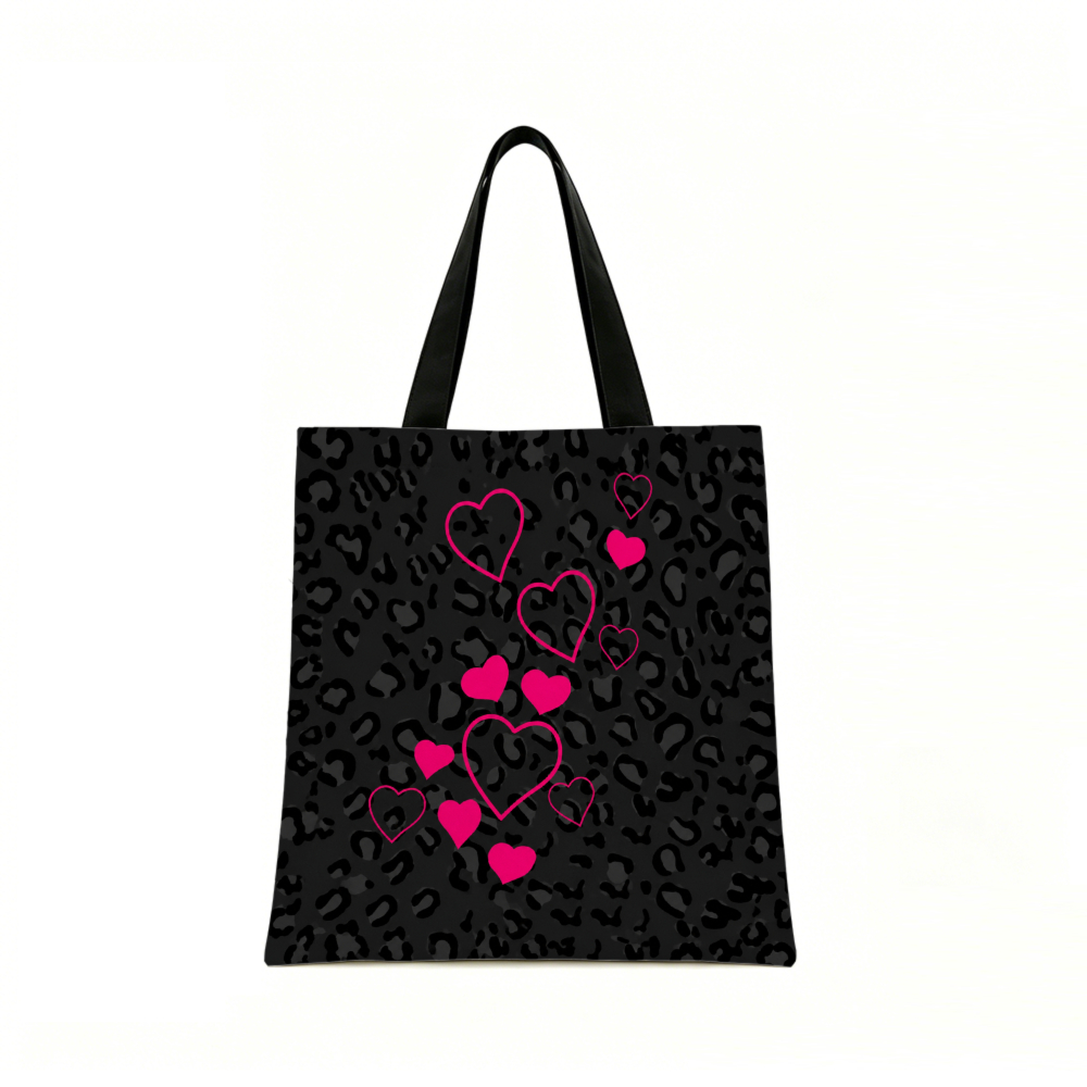 Black Leopard Print Pink Heart - огляд і ціна Coin Purse Women