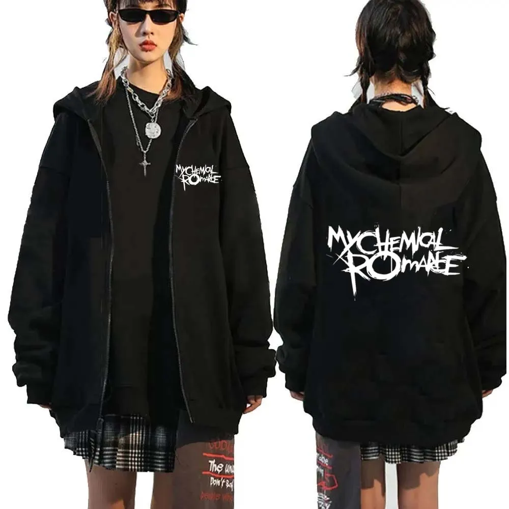 Rock Band My Chemical Romance  - огляд і ціна Women'S Fashion Zip Up Hoodies
