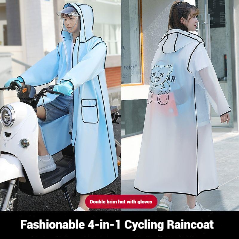 Black Fashion Adult Waterproof - огляд і ціна Women'S Fashion Raincoat