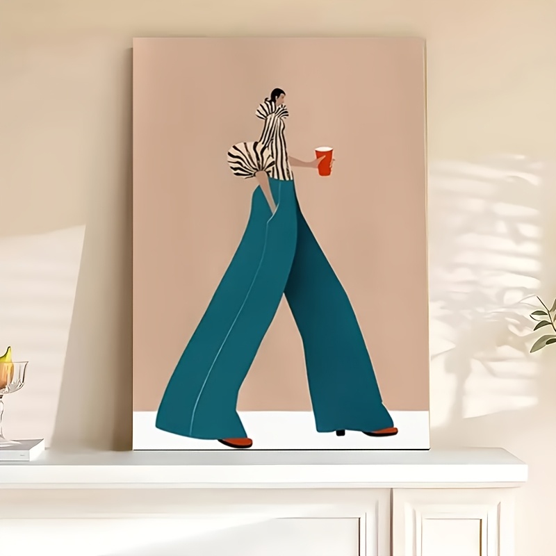 Fashionable Blue Pants Woman P - огляд і ціна Women Fashion Drawing