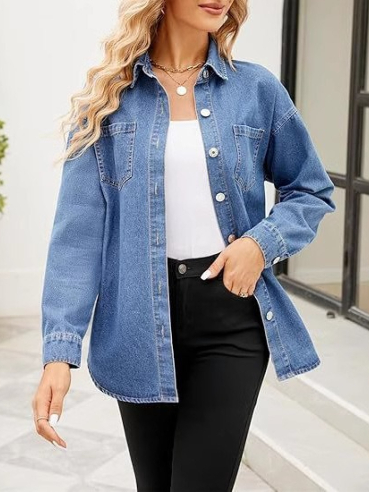 New Washed Loose Long-sleeved  - огляд і ціна Women'S Fashion Jackets
